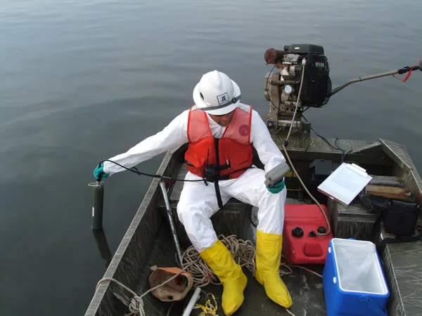 Typical application site for continuous water quality monitoring and maintenance